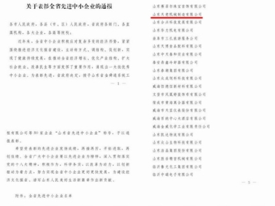 贺：九州网页版被省政府评为全省先进中小企业！